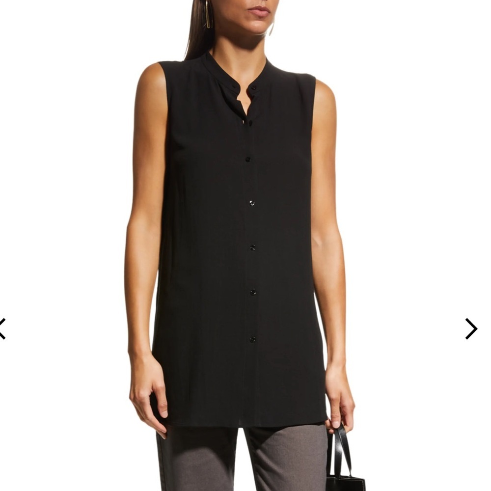 Bella Luxx Black Silk Tank Top